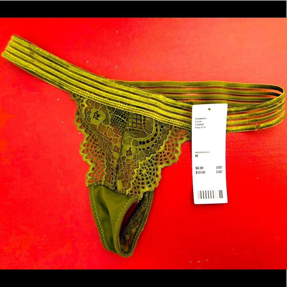 Urban Outfitters Velvet Thong